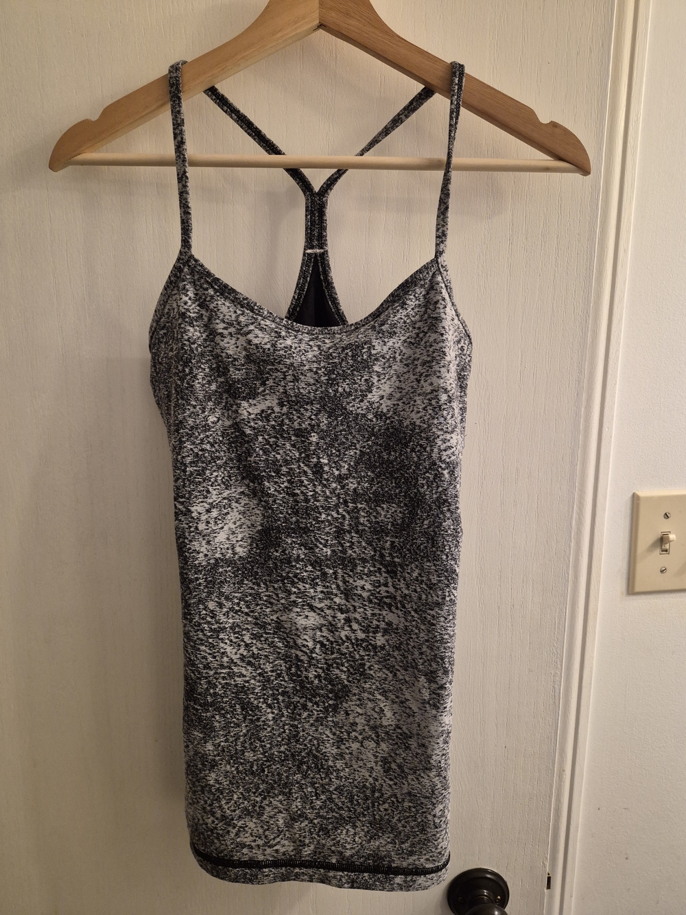 lululemon athletica Black and White Speckled Tank